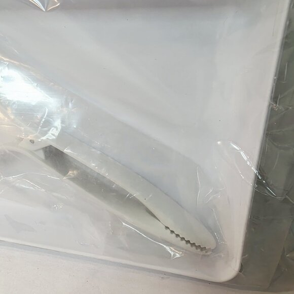 PAMPERED CHEF #2605 Coating Trays & Tong Tool for Breading 3 Step Interlocking - Picture 2 of 4